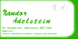 nandor adelstein business card